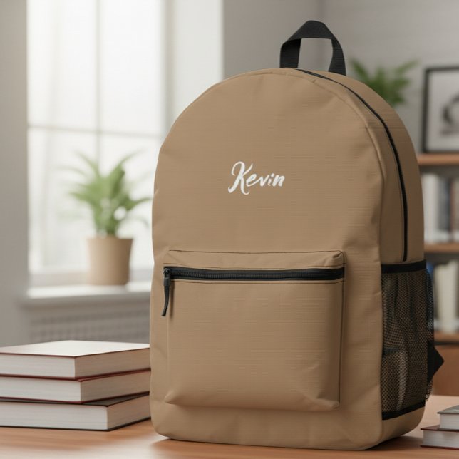 Backpack with initials of the name, school bag bedruckter rucksack (Von Creator hochgeladen)