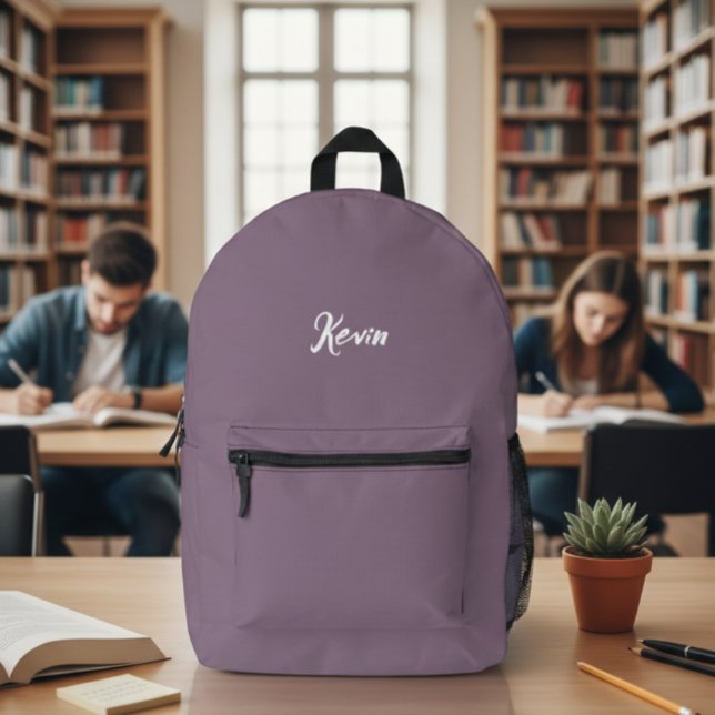 backpack with initials of the name, school bag bedruckter rucksack (Von Creator hochgeladen)