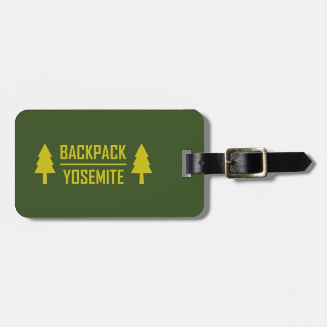 Backpack Yosemite Gepäckanhänger (Vorderseite horizontal)