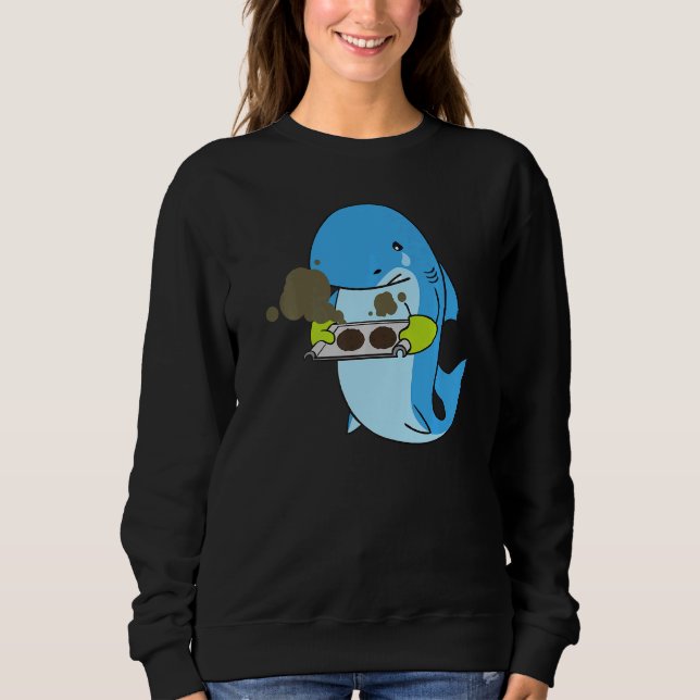 Backpacker Gone Falsch Hai Koch Kulinarischer Bäck Sweatshirt (Vorderseite)