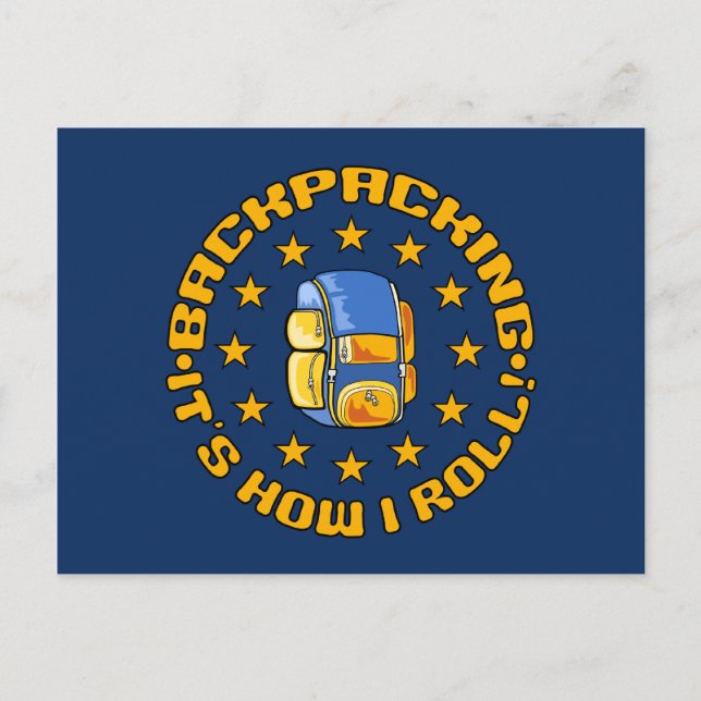BACKPACKING Postcard - Anpassen Postkarte (Vorderseite)