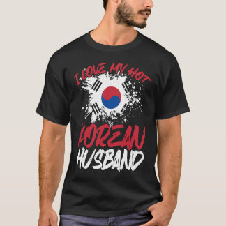 Backprint I-Liebe Mein Hot-Korean-USB T-Shirt