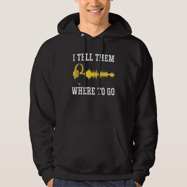 Backprint I Tell Them Where To Go 911 Dispatcher E Hoodie (Vorderseite)