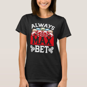 Backprint Immer Max-Wette-Casino T-Shirt