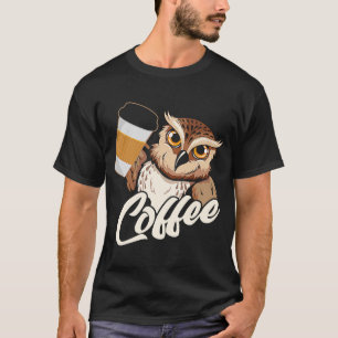 Backprint Kaffee Owl T-Shirt