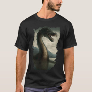 Backprint Loch Ness mysteriöses Monster T-Shirt