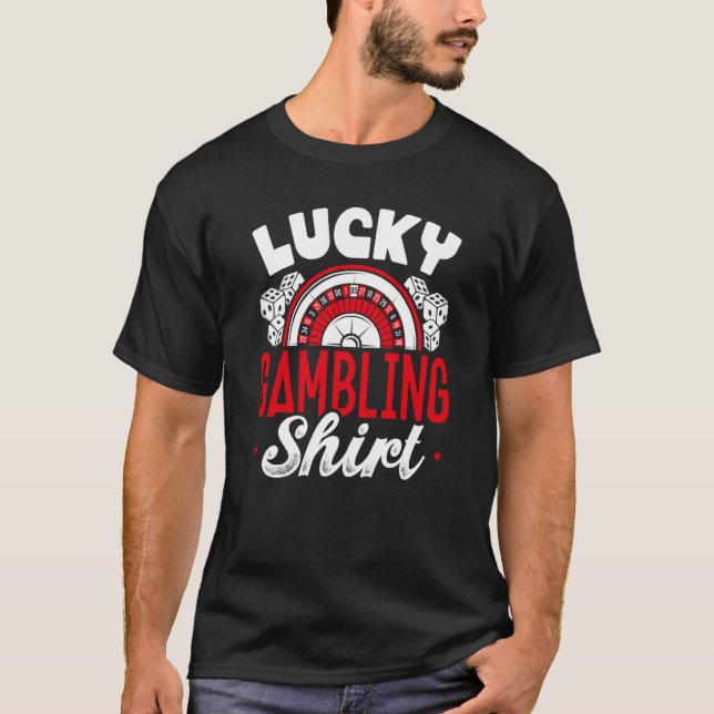 Backprint Lucky Gambling T-Shirt (Vorderseite)