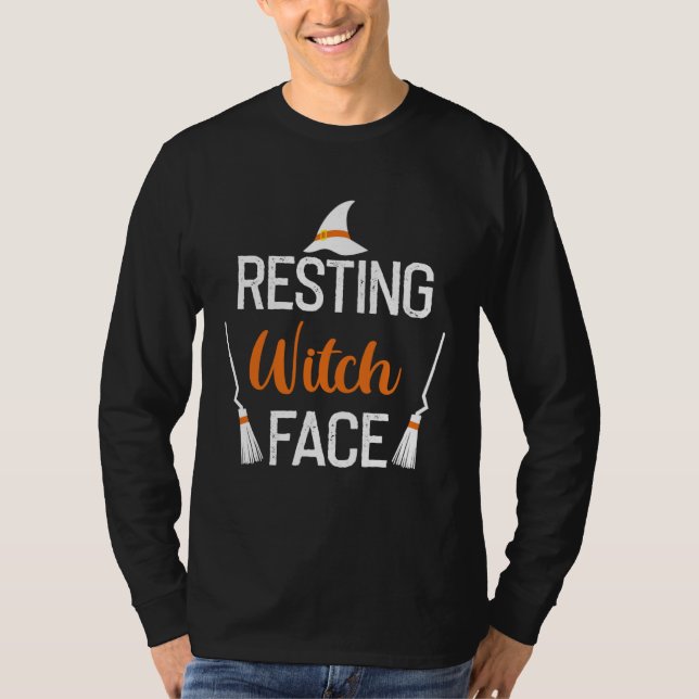 Backprint Resting Wwitch Face T-Shirt (Vorderseite)