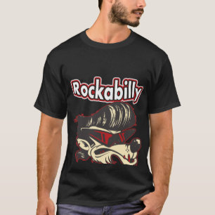 Backprint Rockabilly fürs Leben Vintage Rockabilly T-Shirt