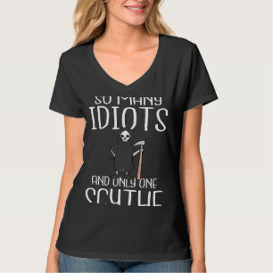Backprint So viele Idioten und nur ein Schwa T-Shirt