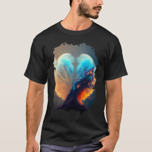 Backprint Space Schneekugel - das Symbol der Unend T-Shirt