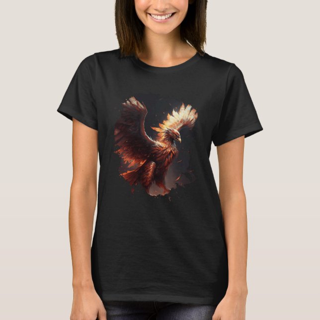 Backprint The majestic rise of the epic phoenix T-Shirt (Vorderseite)