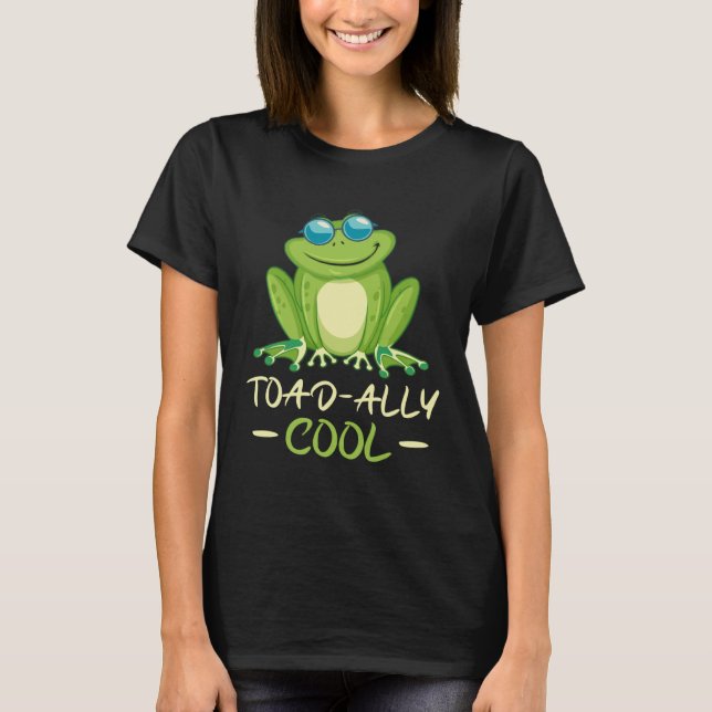 Backprint Toad ally cool cool frog T-Shirt (Vorderseite)
