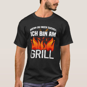 Backprint Wenn Sie nach mir suchen, bin ich bei de T-Shirt