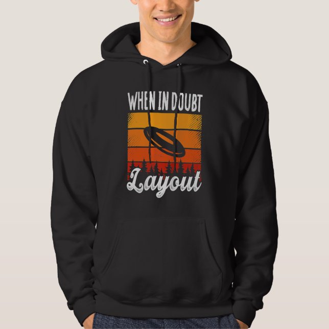 Backprint When In Doubt Layout Ultimate Frisbee Ta Hoodie (Vorderseite)