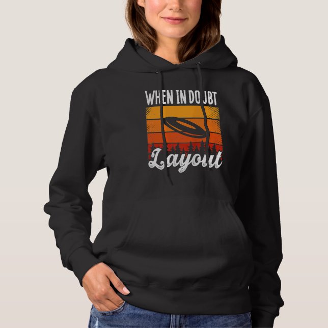 Backprint When In Doubt Layout Ultimate Frisbee Ta Hoodie (Vorderseite)