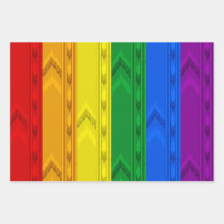 Backrooms Pride Regenbogen Geschenkpapier Set