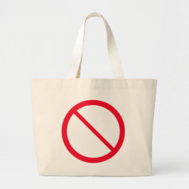 Backslash für das allgemeine Verbot Jumbo Tote Bag Jumbo Stoffbeutel