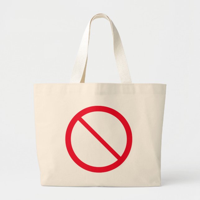 Backslash für das allgemeine Verbot Jumbo Tote Bag Jumbo Stoffbeutel (Vorne)