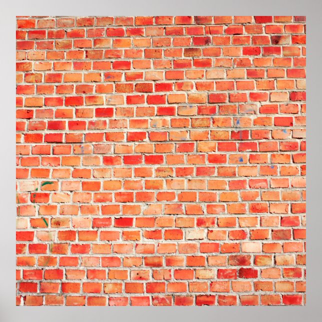 Backstein oder Textur, Design, int Poster (Vorne)