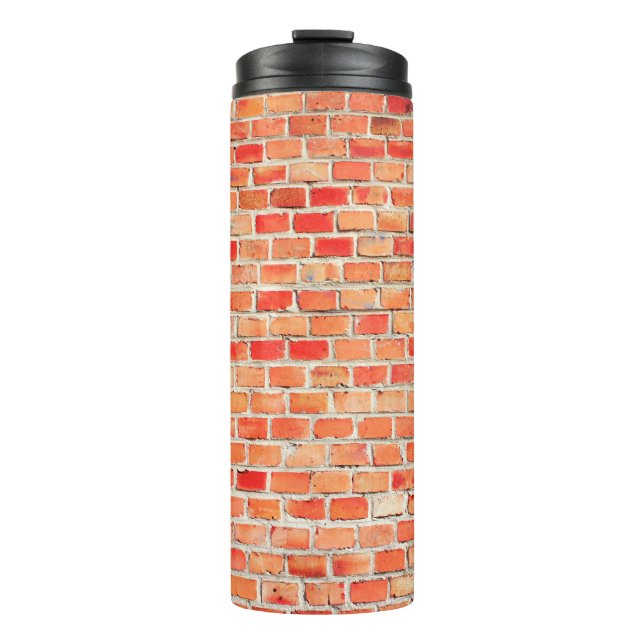 Backstein oder Textur, Design, int Thermosbecher (Vorderseite)