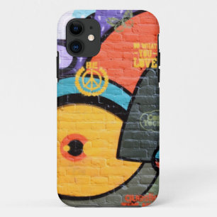 Backsteinmauer-Amsterdam-Graffitiphotographie iPhone 11 Hülle