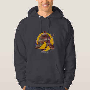 Backsteinmauer-Hockey-Tormann Hoodie
