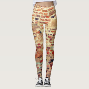 Backsteinmauer-Muster Leggings