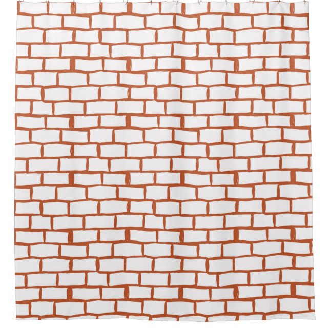 Backsteinstruktur Duschvorhang (Vorderseite)