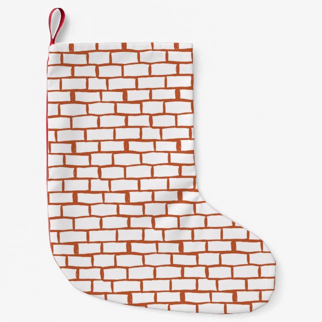 Backsteinstruktur Kleiner Weihnachtsstrumpf (Vorderseite)
