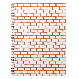 Backsteinstruktur Notizblock