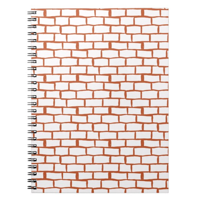 Backsteinstruktur Notizblock (Vorderseite)