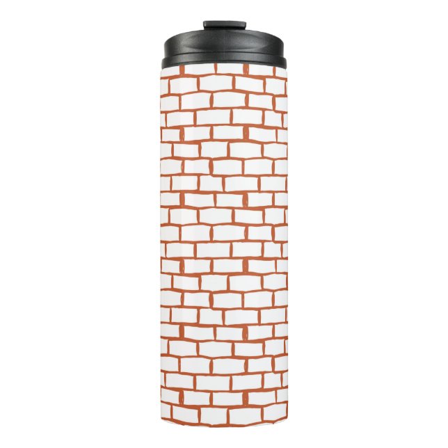 Backsteinstruktur Thermosbecher (Vorderseite)