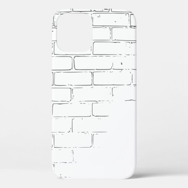 Backsteinwand Case-Mate iPhone Hülle (Rückseite)