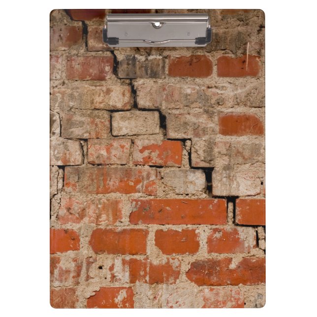 Backsteinwand Klemmbrett (Vorderseite)