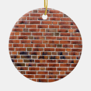 Backsteinwand mit Fugen Keramik Ornament