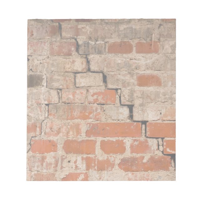 Backsteinwand Notizblock (Vorderseite)