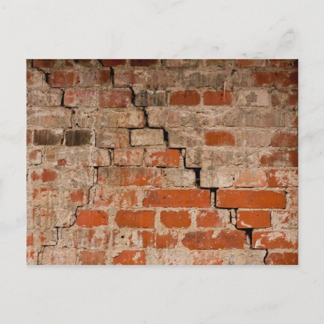 Backsteinwand Postkarte (Vorderseite)