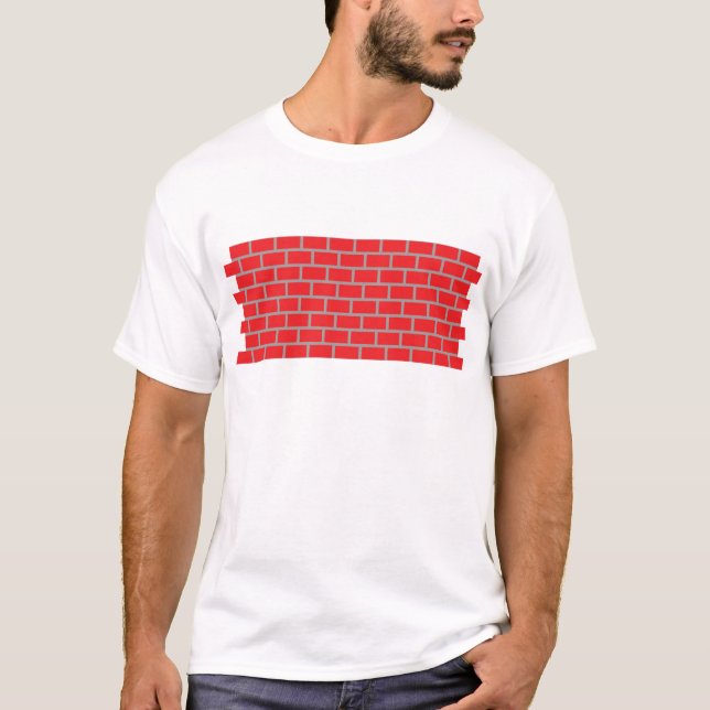 Backsteinwand T-Shirt (Vorderseite)