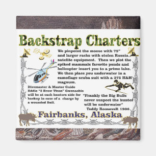 Backstrap Charters Unterwasser-Elchjagd Magnet