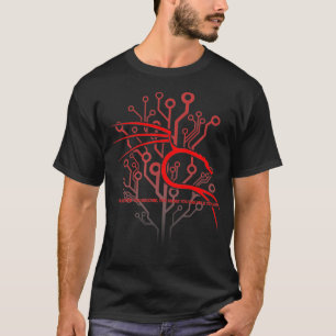 Backtrack Kali Linu Design mit Dragon und Red T-Shirt