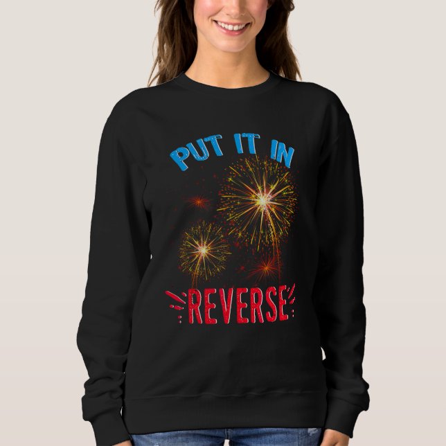 Backup Terry setzen es in Umkehrung 4. Juli Feuerw Sweatshirt (Vorderseite)