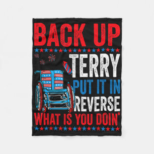 Backup Terry setzen Sie es in umgekehrte Feuerwerk Fleecedecke