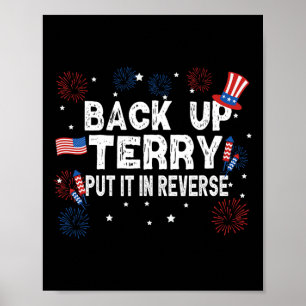 Backup Terry Shirt setzen es in umgekehrter Funny Poster