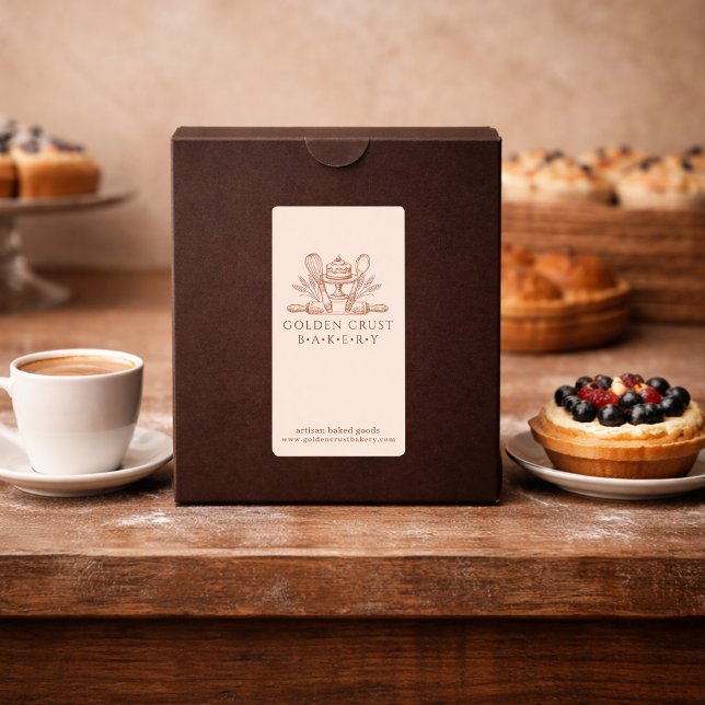 Backutensilien Bäcker Bäckerei Paket Etikett (Von Creator hochgeladen)