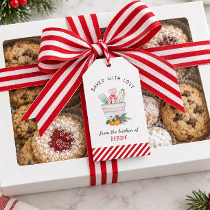 Backutensilien Weihnachts-Schüssel für Bäcker Geschenkanhänger