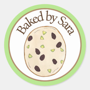 Backwaren Koch, gebacken von hausgemachten Backwar Runder Aufkleber