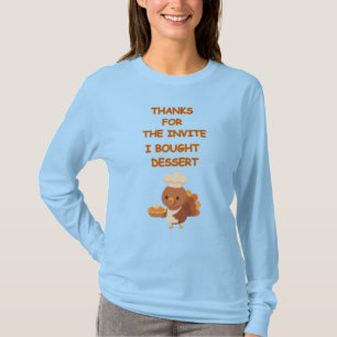 BACKWAREN. Lustiges hellblaues Thanksgiving-Shirt T-Shirt