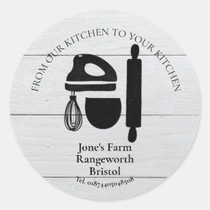 Backwaren Marketing zum Kochen Runder Aufkleber