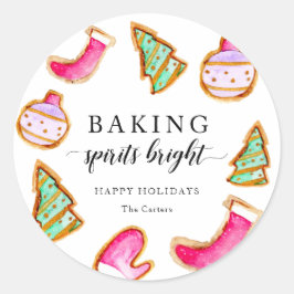 Backwaren Spirituosen Bright Backen Party Einfach Runder Aufkleber